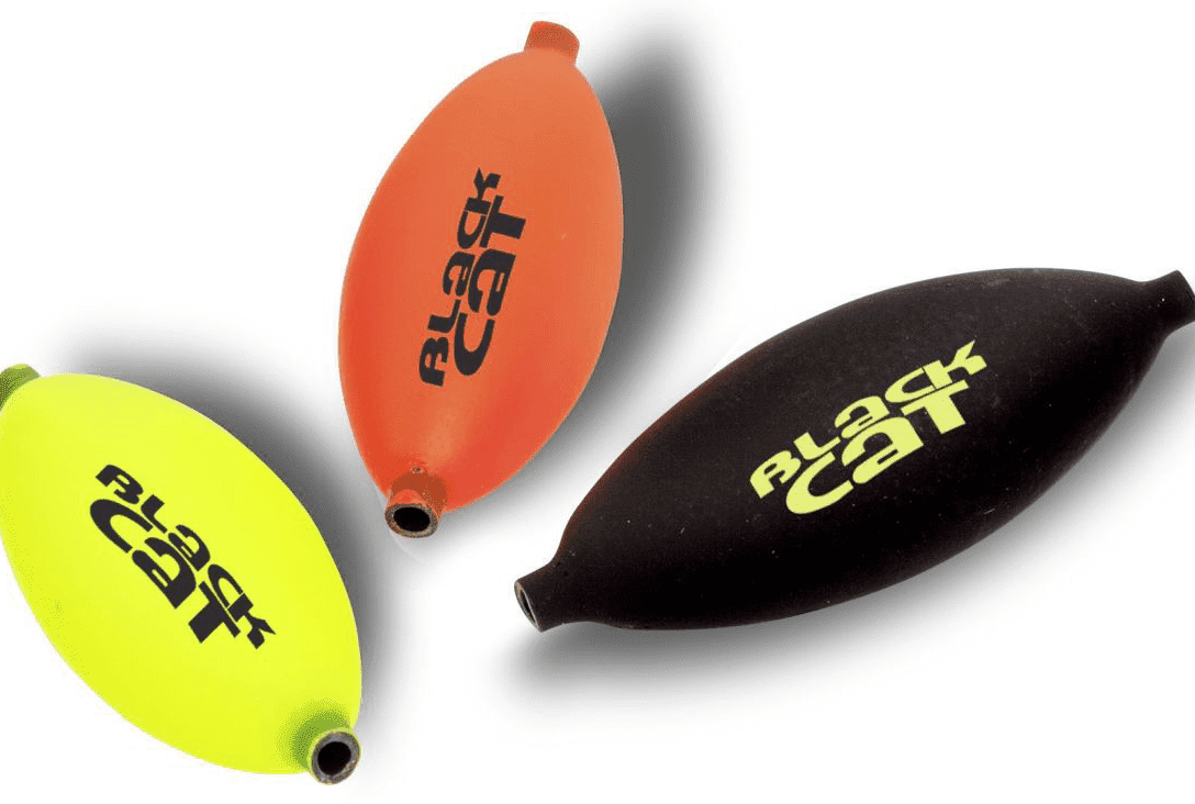 Black Cat Micro U-Float 3,5 g negru/portocaliu/galben 3 buc