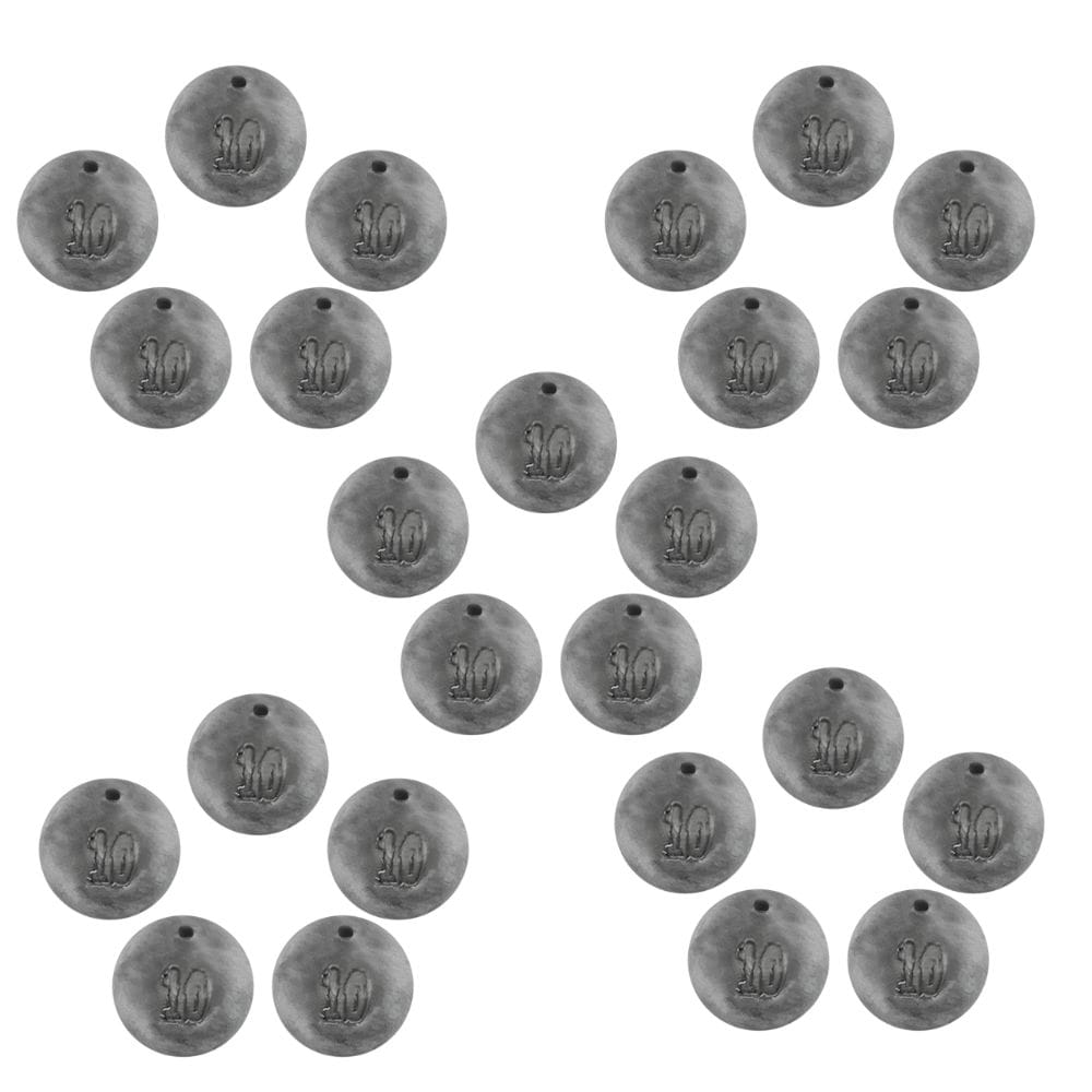SX Rond Lood met 1,2 mm Doorvoer 10g 25 Stuks SX Rond Lood met 1,2 mm Doorvoer 10g 25 Stuks