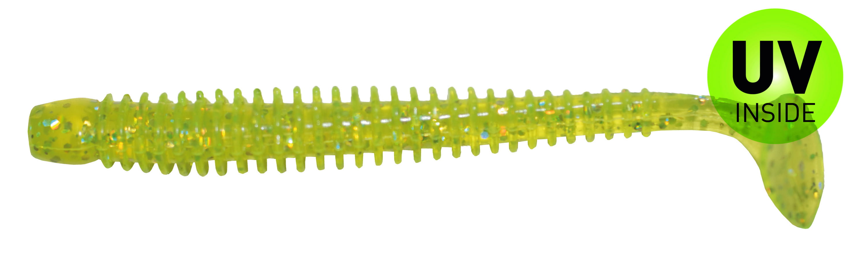 Relax Texas 10 cm (4") Green Glitter 4 pieces Rauchpfeife