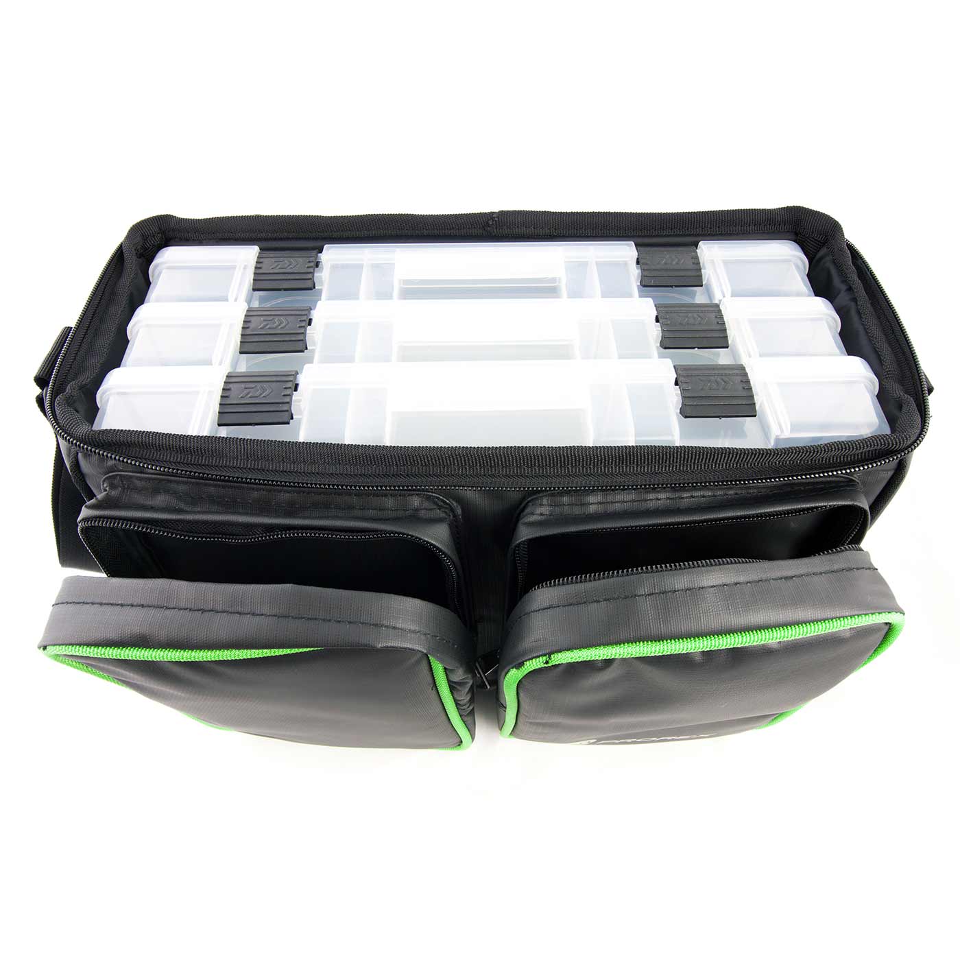 daiwa_prorex-lure-bag-m-open Daiwa ProRex Lure Bag M Spinntasche offen
