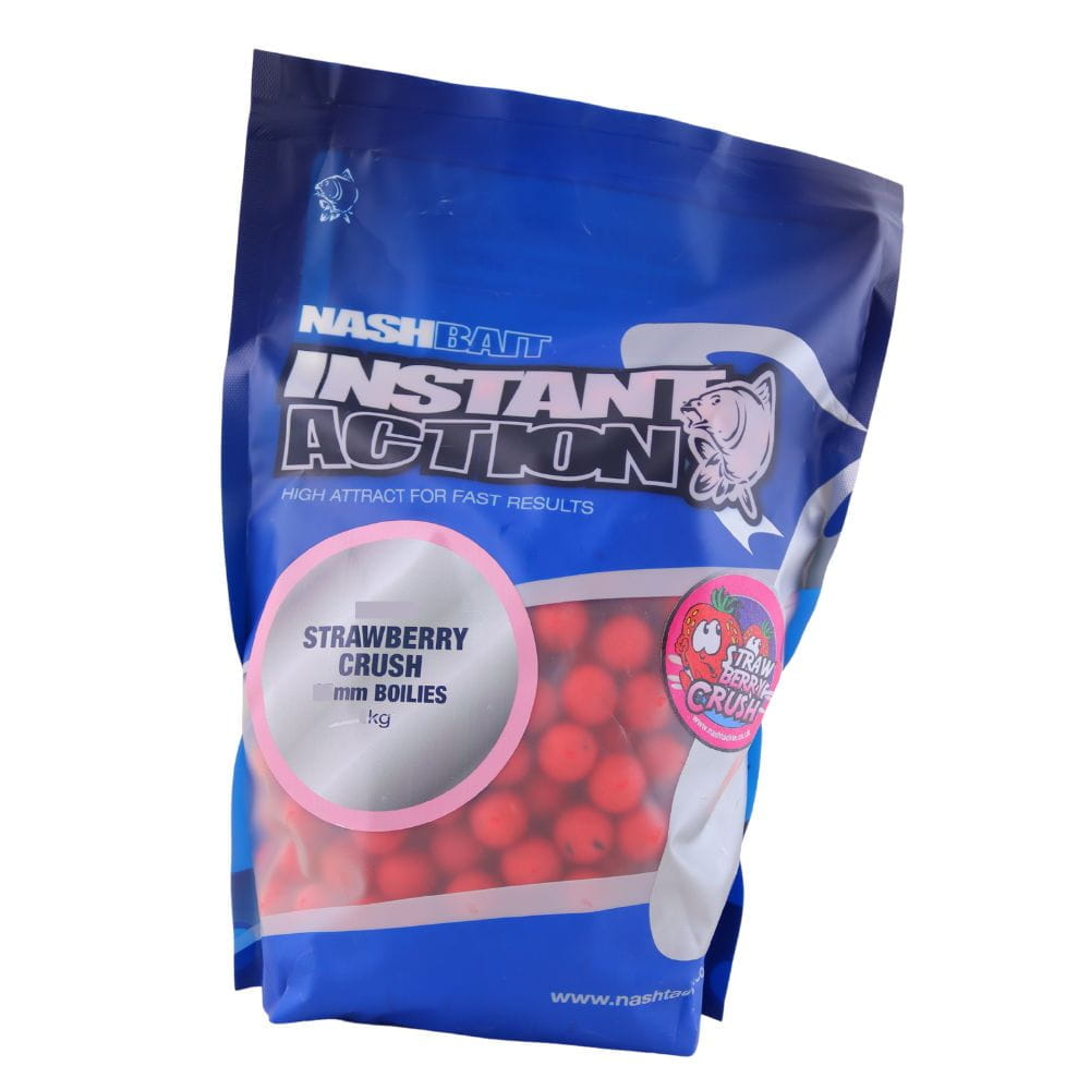 Nash Bait Strawberry Crush Bouillettes 1kg avec 20mm