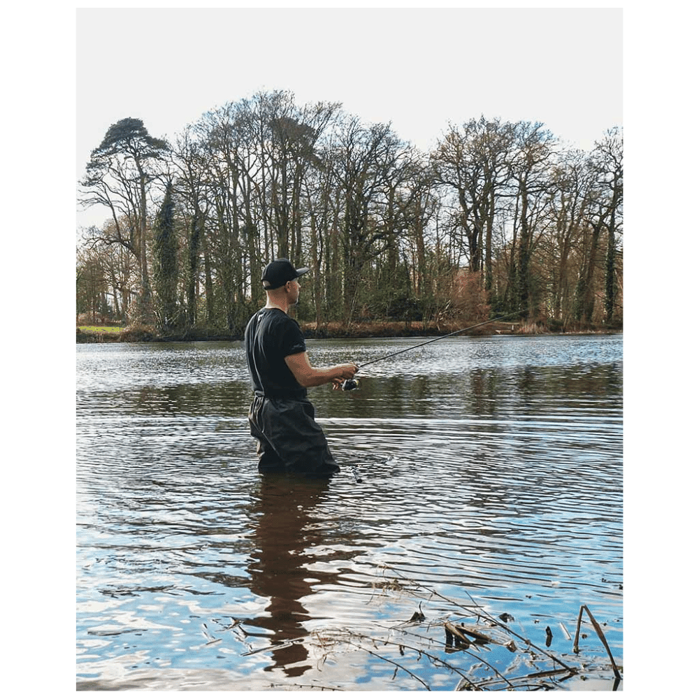 Fischen, Draußen, Wasser, Mann, Person