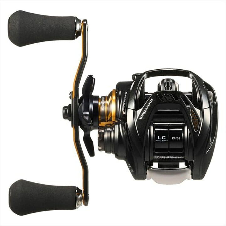 DAIWA 26 Morethan TW150XHL PE Special Baitcastrolle – Bild 2, Baitcastrolle, Angelrolle, schwarz-gold, Doppelkurbel, Schaumstoffgriffe