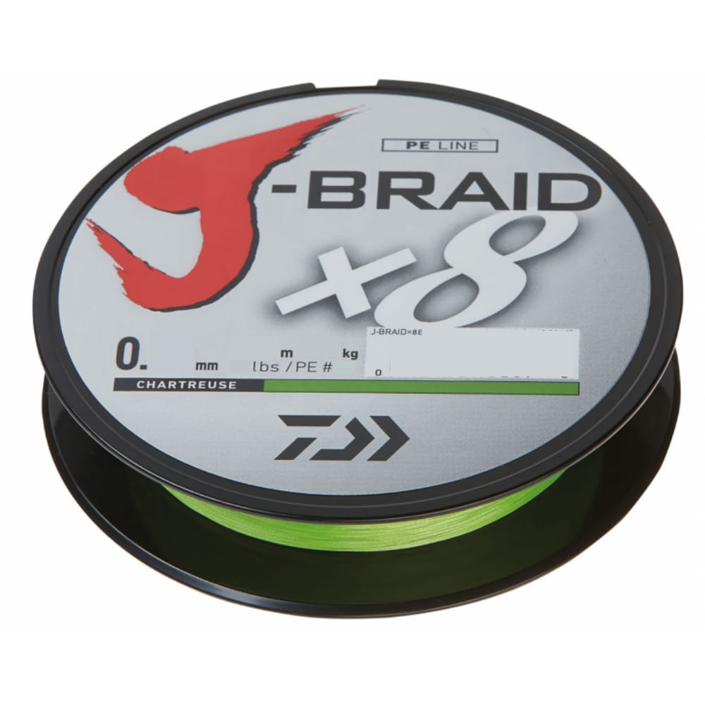 Daiwa J-Braid X8 0,35 mm 36 kg 300m Charteuse Daiwa J-Braid X8 0,35 mm 36 kg 300m Charteuse