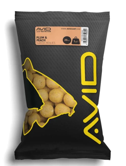 Avid Carp Boilies Prugna&Pesca 20mm 1kg Essen, Pflanze, Kartoffel, Produzieren, Gemüse