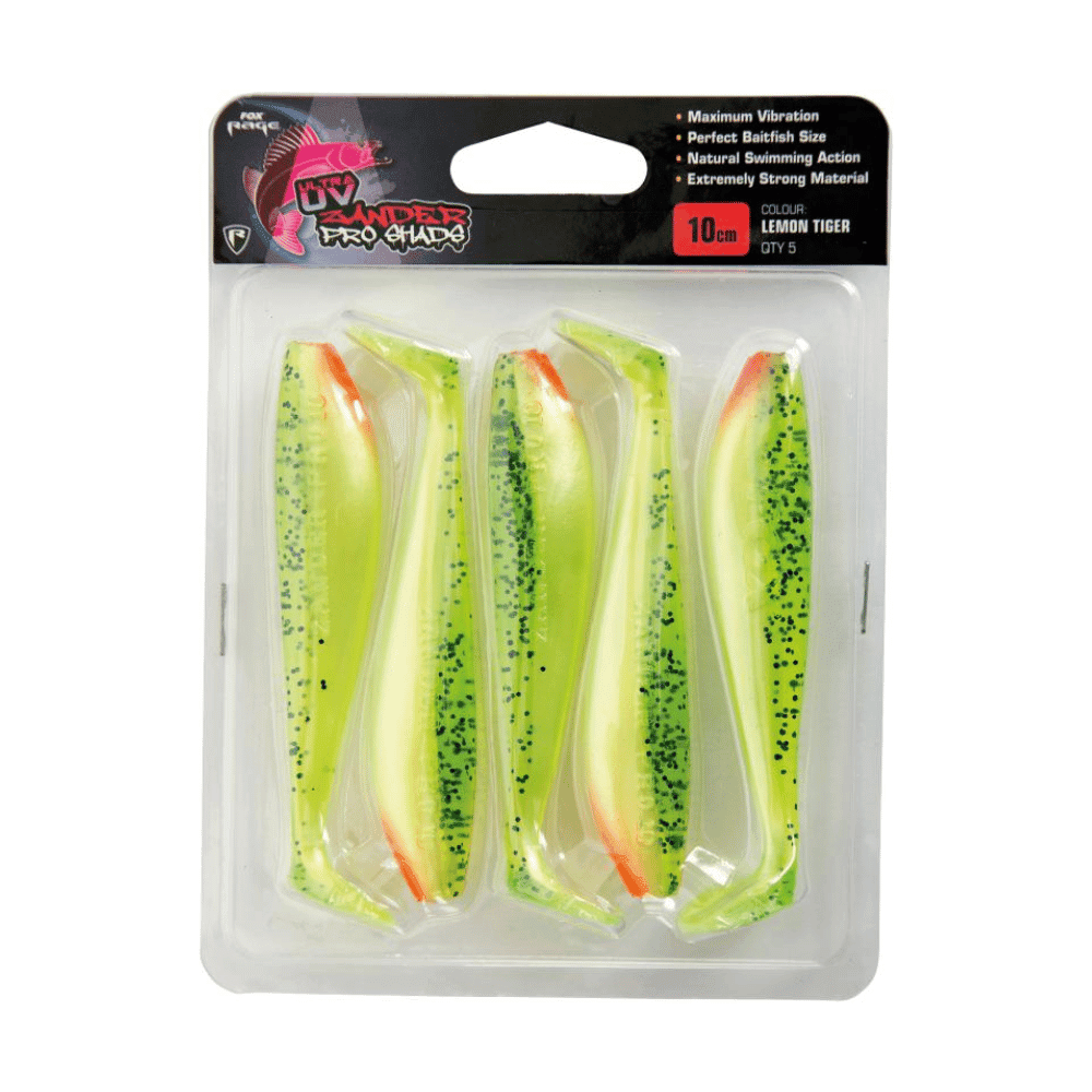 Fox Rage Zander Pro Ultra UV 7,5cm Lemon Tiger 5 stuks