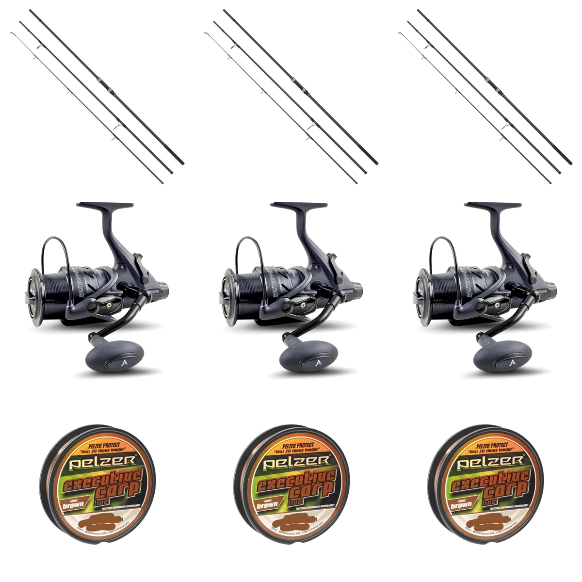 angeln rods, rollenrotierender reel, angelline, angelschar, angelset