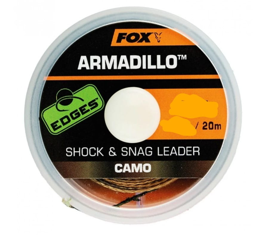 Fox Edges Armadillo Camo Shock&Snag Leader 40lb&20m Ei, Essen