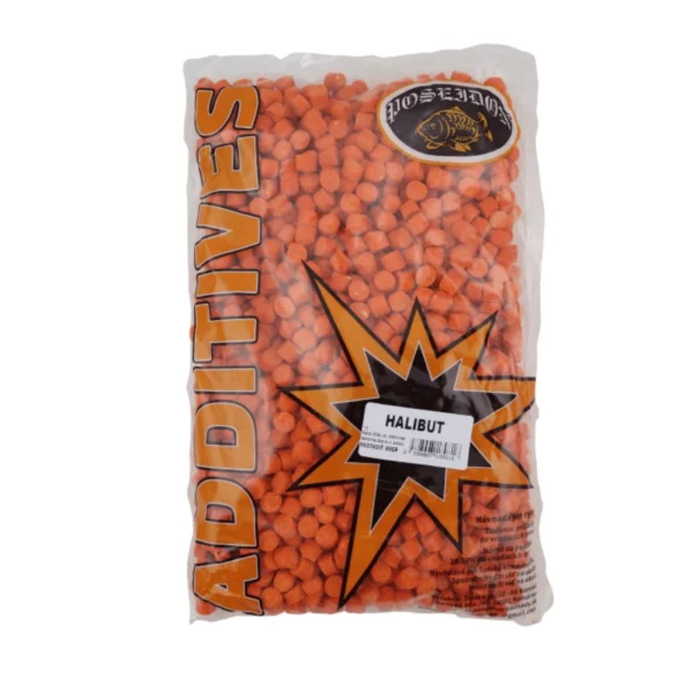 Poseidon Carp Pellets Halibut 10 mm 800g Essen, Ketchup