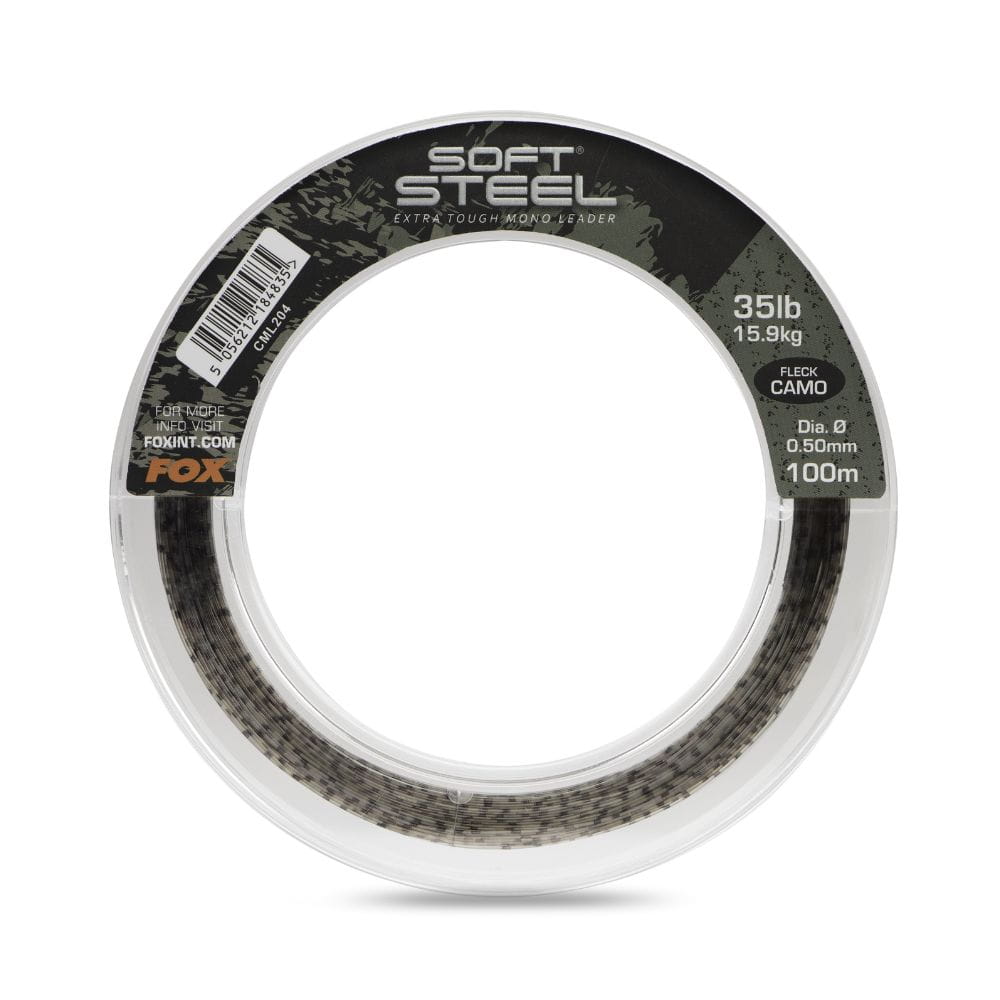 Fox Soft Steel Fleck Camo Leader 35 lb 100m Fox Soft Steel Fleck Camo Leader 35 lb 100m
