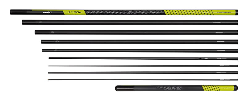 Carbon composite, Fishing rod, Telescopic, Niedriger Durchmesser, 1,50 m