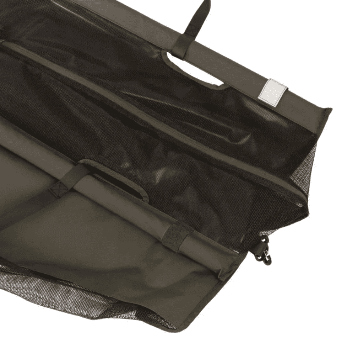 Netzbeutel, Mesh-Tasche, Transporttasche, Militärgrün, Reißverschluss