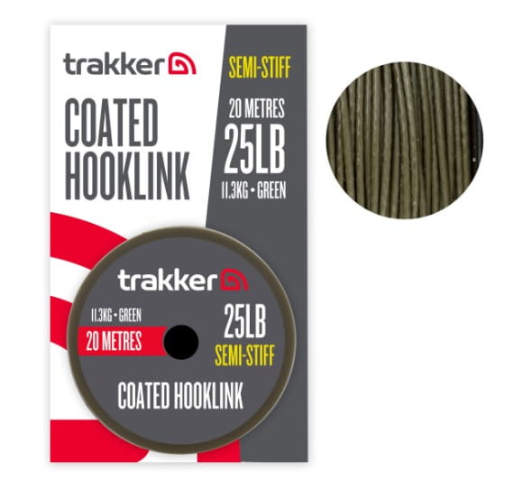 Trakker Semi Stiff Coated Hooklink 25 lbs 11,3 kg 20 метра