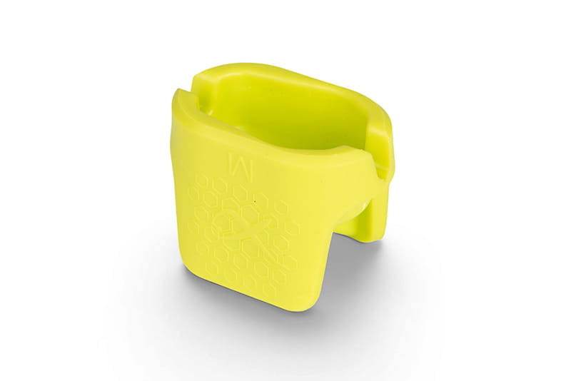 neon gelb, Silikonring, verstellbare Klemme, Wabenmuster, helle Farbe