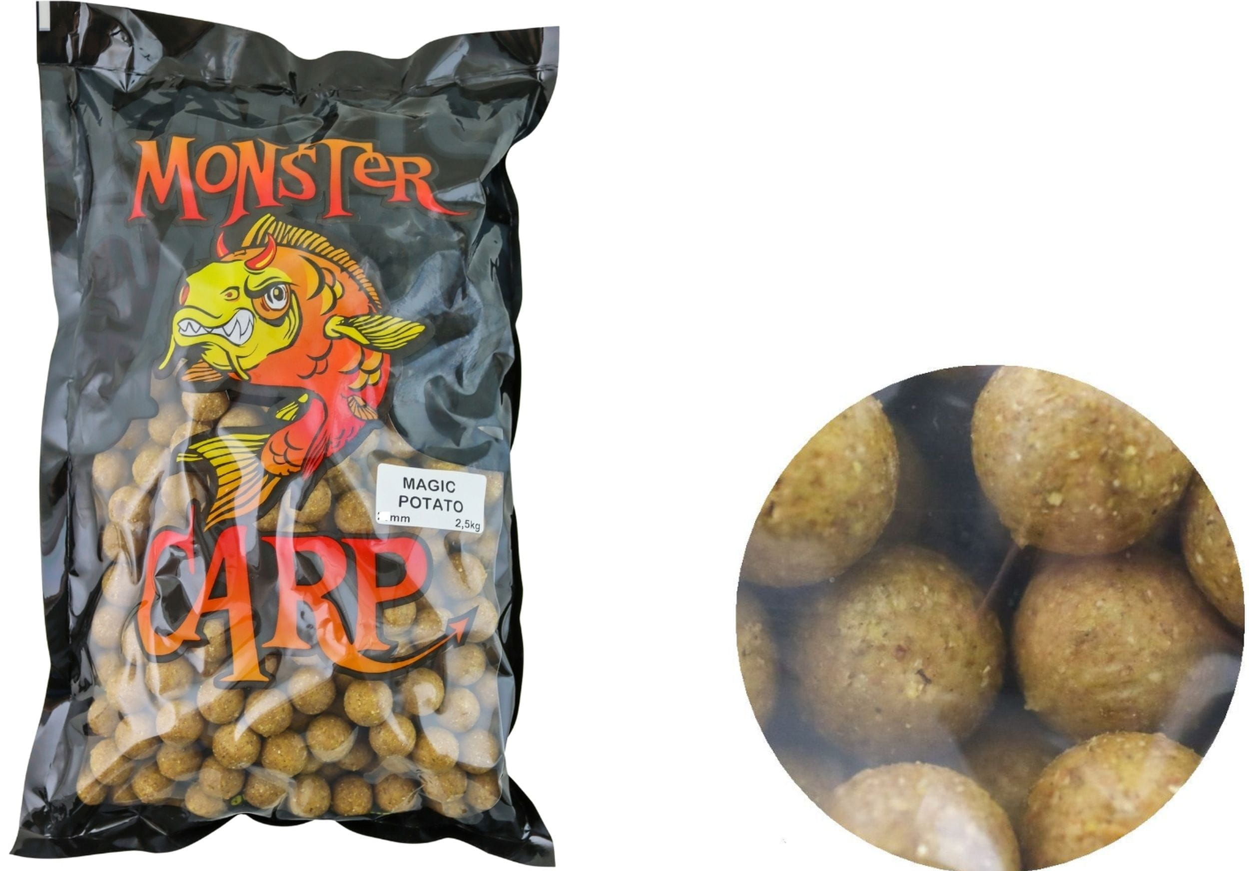 Zadravec Baits Monster Carp Boilies Magic Potato 77 20 mm 2,5 kg