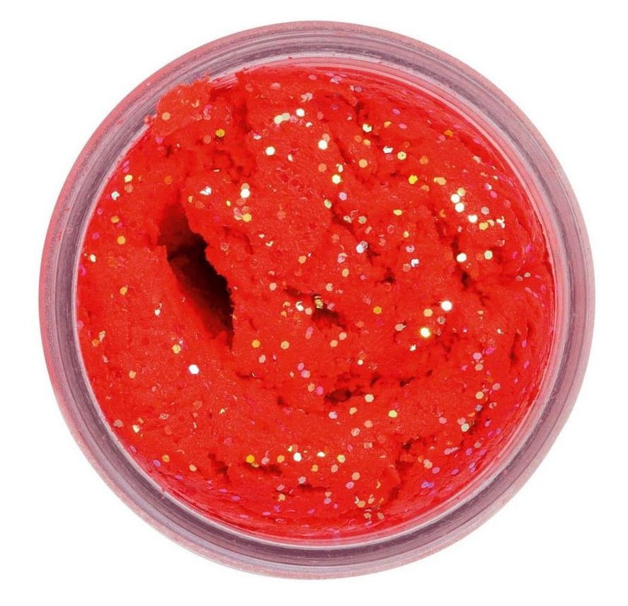 Berkley Powerbait EU Glitter Trout Dough Forellenteig Salmonegg Red 50 g
