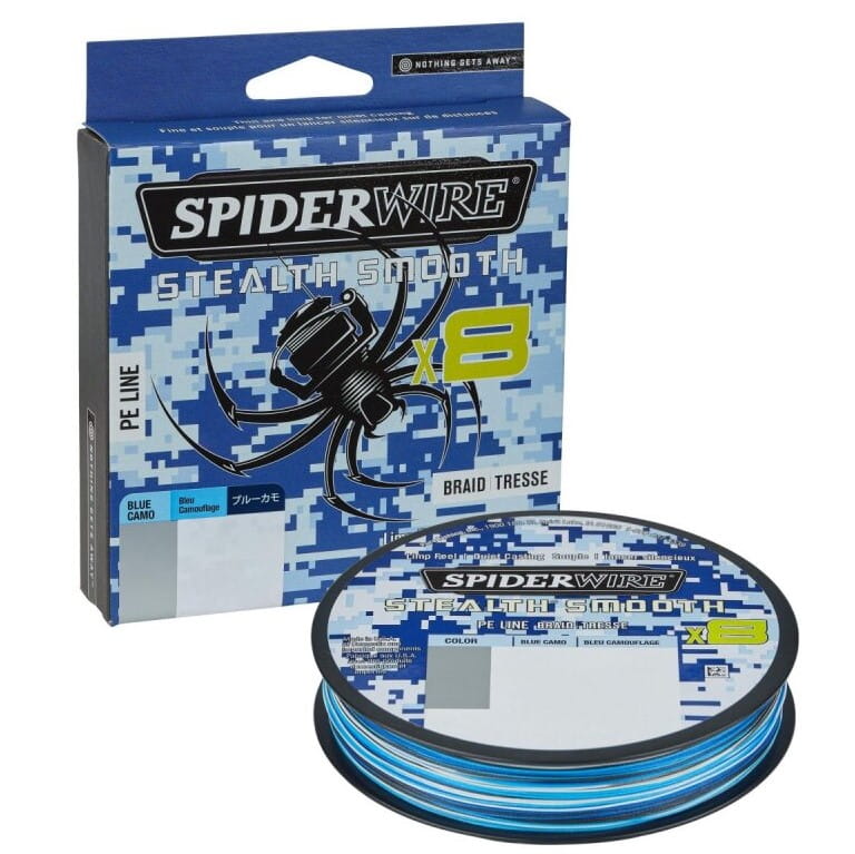 Spiderwire Stealth Smooth x8 PE Braid 0.19mm 18.0kg 300m Blue Camo