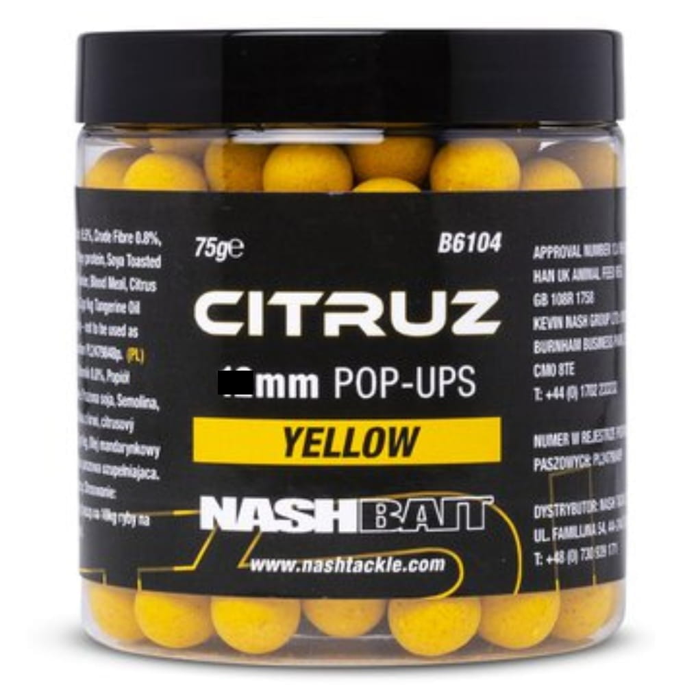 Nash Citruz Pop Ups Yellow 20mm 75g