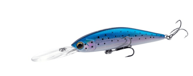 Shimano Yasei Trigger Twitch Deep Running Suspending 9cm 12g Modrá Pstruh Fischköder