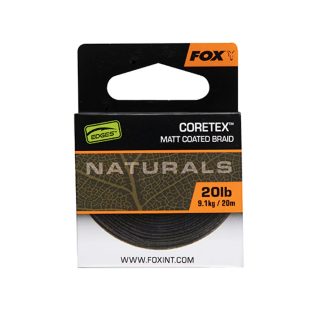 Fox-Edges-Naturals-Coretex-Matt-x-20m-20lb-9-1kg-CAC815 Fox Naturals Coretex Matt 20 libbre 9,1 kg 20 metri