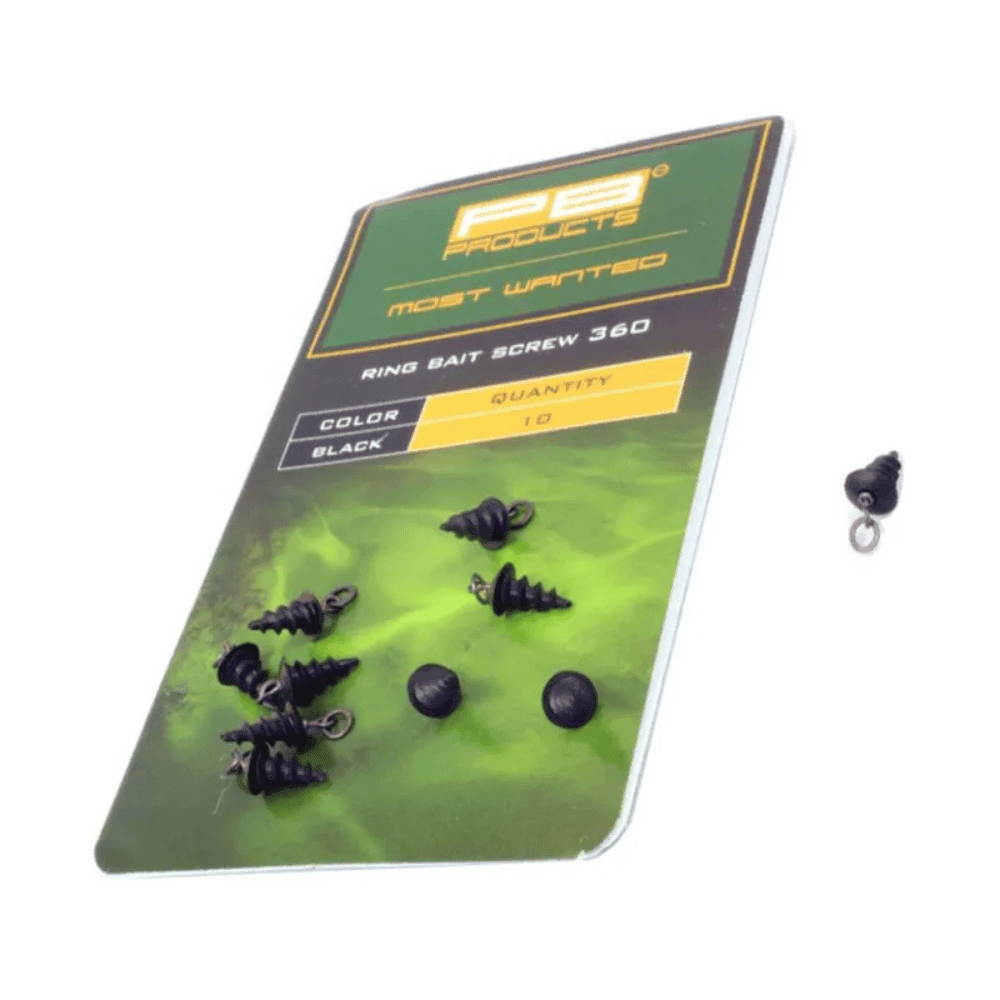 PB Products Anneau Bait Vis 360 Noir 10 Pièces PB Products Anneau Bait Vis 360 Noir 10 Pièces