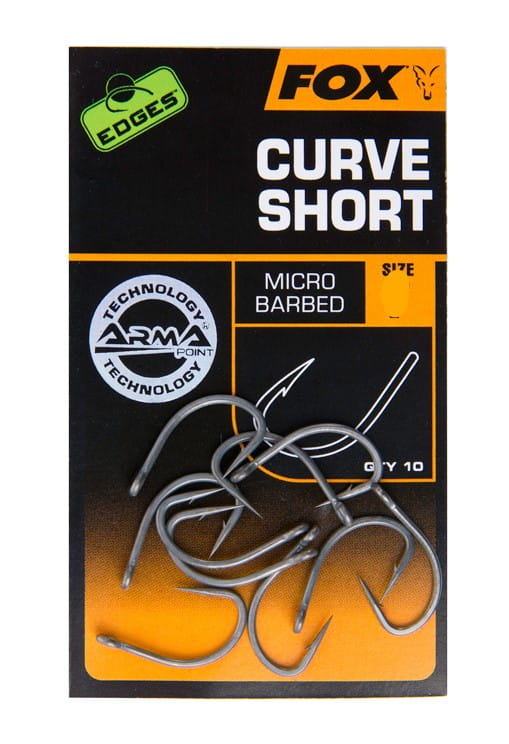 Fox Edges Armapoint Curve Shank Short Size 8 10 piezas Elektronik, Hardware