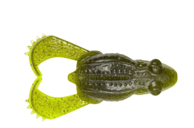 weiches Kunststoff, Frösch-Köder, grüner Köder, Angelköder, gerippter Körper