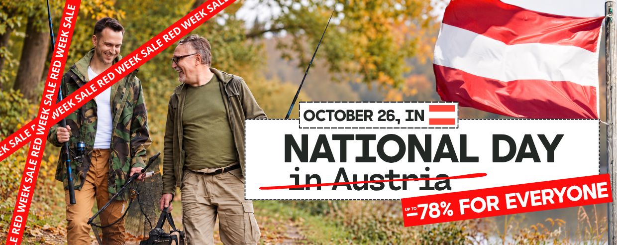 Outdoorjacke, Tarnmuster, Khakihose, Angelkleidung, Österreichflagge