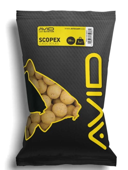 Avid Carp Boilies Scopex 20mm 1kg Essen, Pflanze, Kartoffel, Produzieren, Gemüse