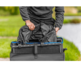 Preston Supera X Tray & Net Bag – Bild 5, Gehäusejacke?, Speicherorganizer, graue Jacke, Outdoor-Ausrüstung, Tragesystem