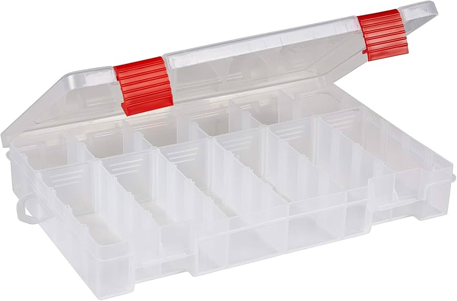 Aufbewahrungsbox, Transparente Box, Unterteilte Box, Klarbox, Halterungsvorrichtung