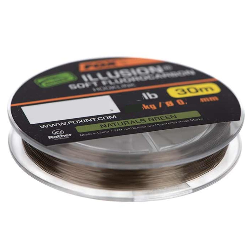 Fox Edges Illusion S Fluocarbon Hooklink - Vorfach 0,30 mm 5,5 kg 30m Grün Fox Edges Illusion S Fluocarbon Hooklink - Vorfach 0,30 mm 5,5 kg 30m Grün