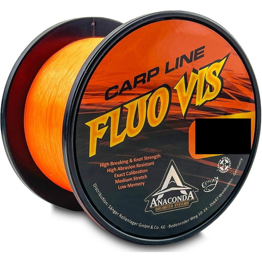 Ligne Carpe Anaconda Fluovis 0,33mm 8,75kg 1200m Orange
