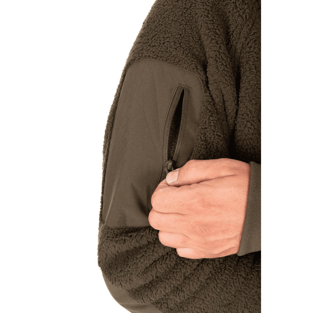 Langarm, Fleece, Mantel, Jacke, Pullover