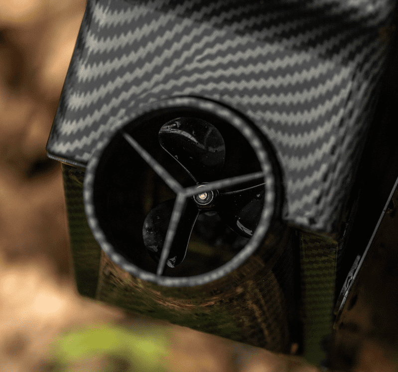 Propeller, Hubschrauber, Kohlenstofffaser, Lufteinlass, Ansicht von oben