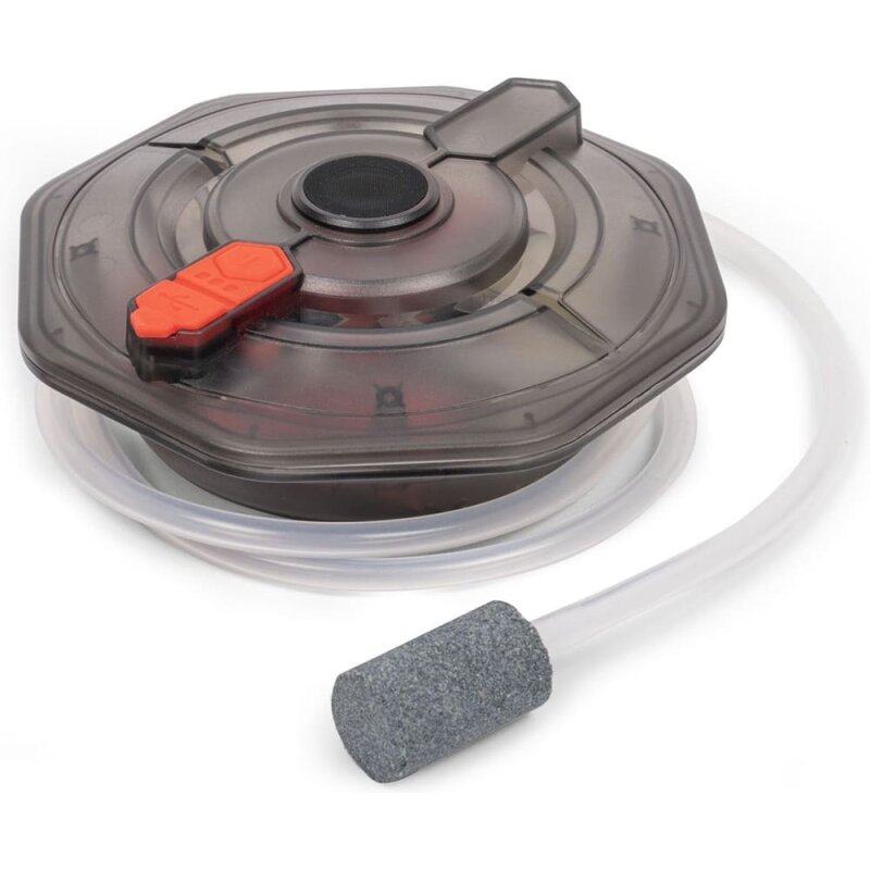 Zebco Trophy Floating Oxygen Pump – Bild 4, Trinkbecher Filter, Wasserfilter, Schwerkraftkonstruktion, Schnellverschluss, Schaumstofffilter