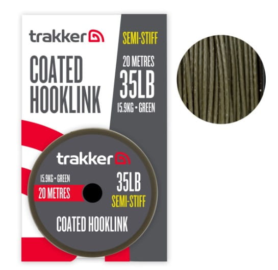 Trakker Semi Stiff Coated Hooklink 35 lbs 15.9 kg 20 метра