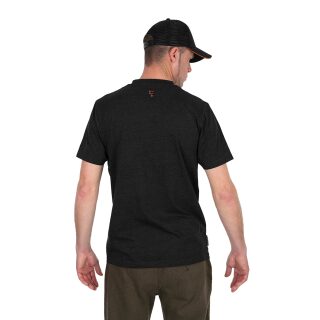 T-Shirt, Kurzarm, Schwarz, Rundhals, Abendansicht