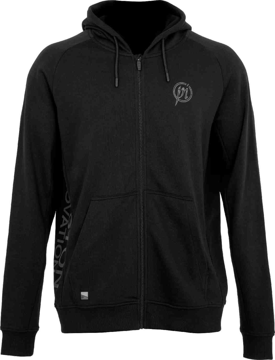 hoodie, Reißverschluss-Hoodie, schwarz, Frontreißverschluss, Taschen