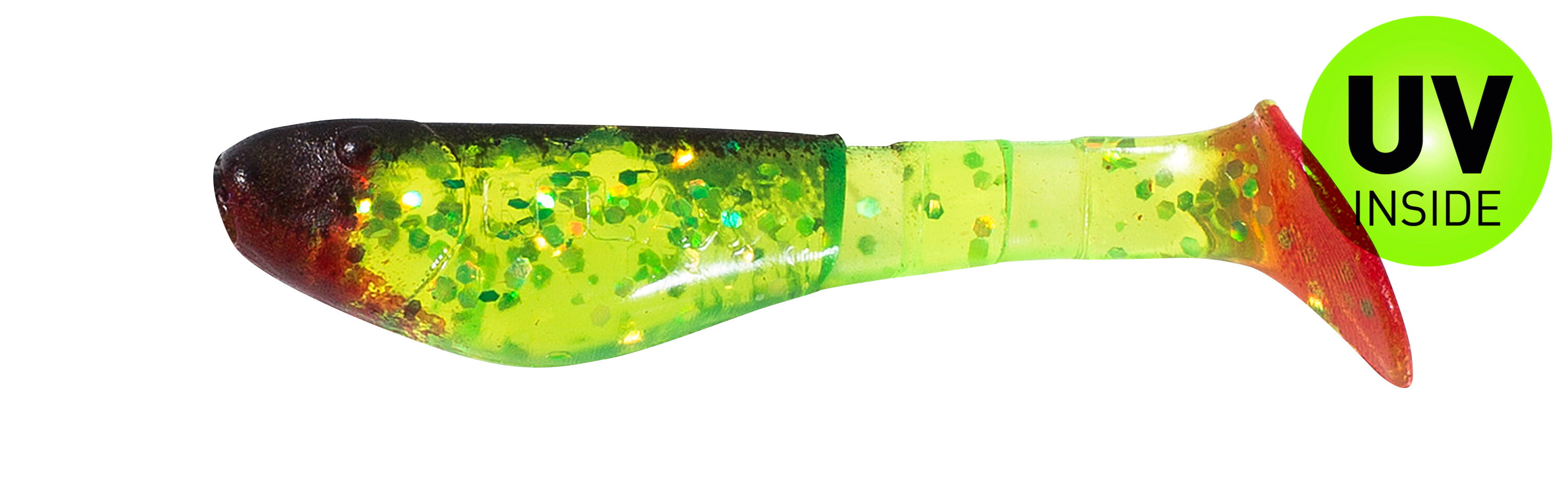Relax Kopyto-Classic 5 cm (2") Chartreuse Schwarz 5 kusů Rauchrohr