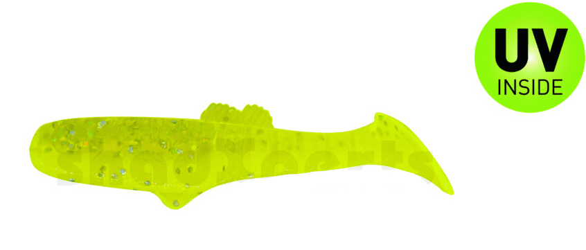 Relax Montana Shad 7cm Fluosárga / Fluozöld-Glitter 5 darab Relax Montana Shad 7cm Fluosárga / Fluozöld-Glitter 5 darab