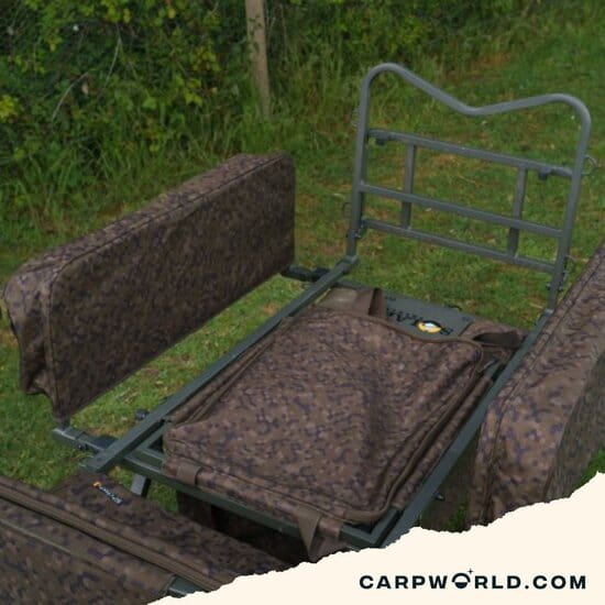 Solar SP C-Tech Barrow Panniers Tasche , Camouflage, Klappstuhl, Karpfenangelstuhl, Aluminiumrahmen, Auslegestützbett?