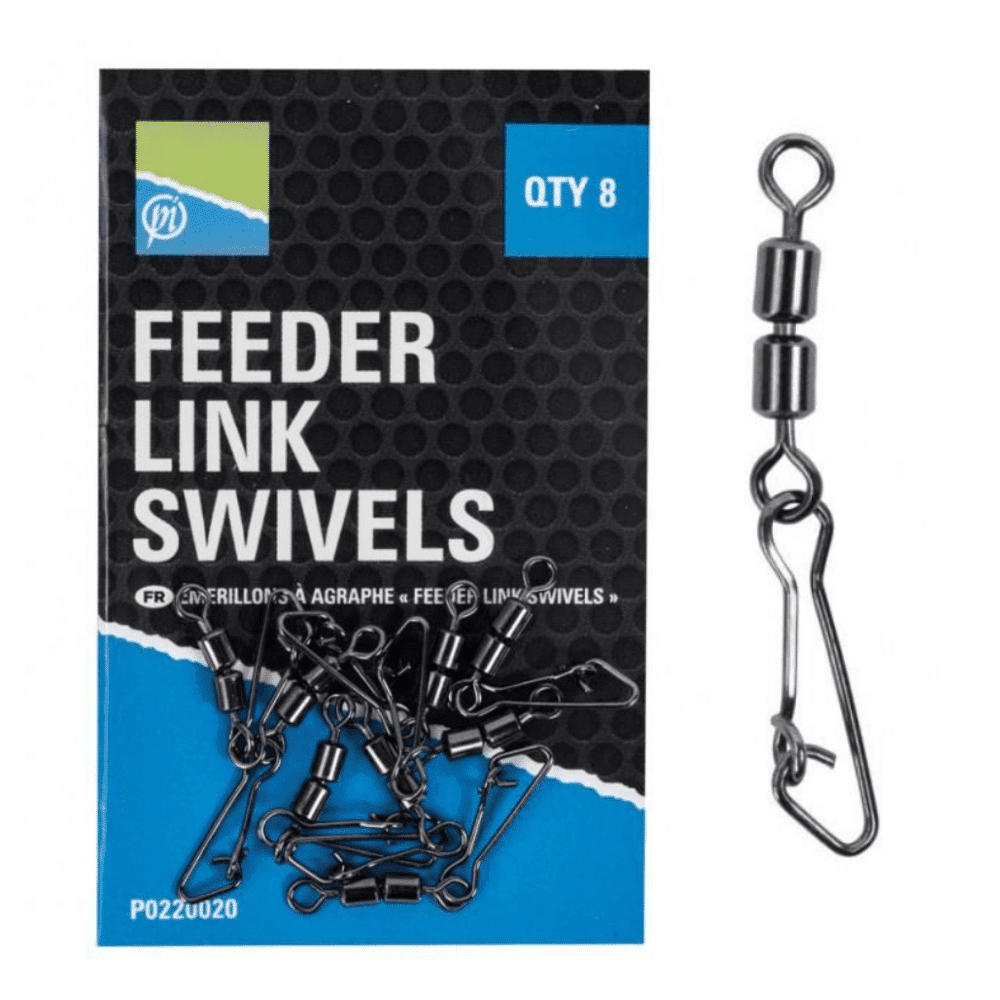 Preston-Double-Feeder-Link-Swivels Preston Double Feeder Link Swivels