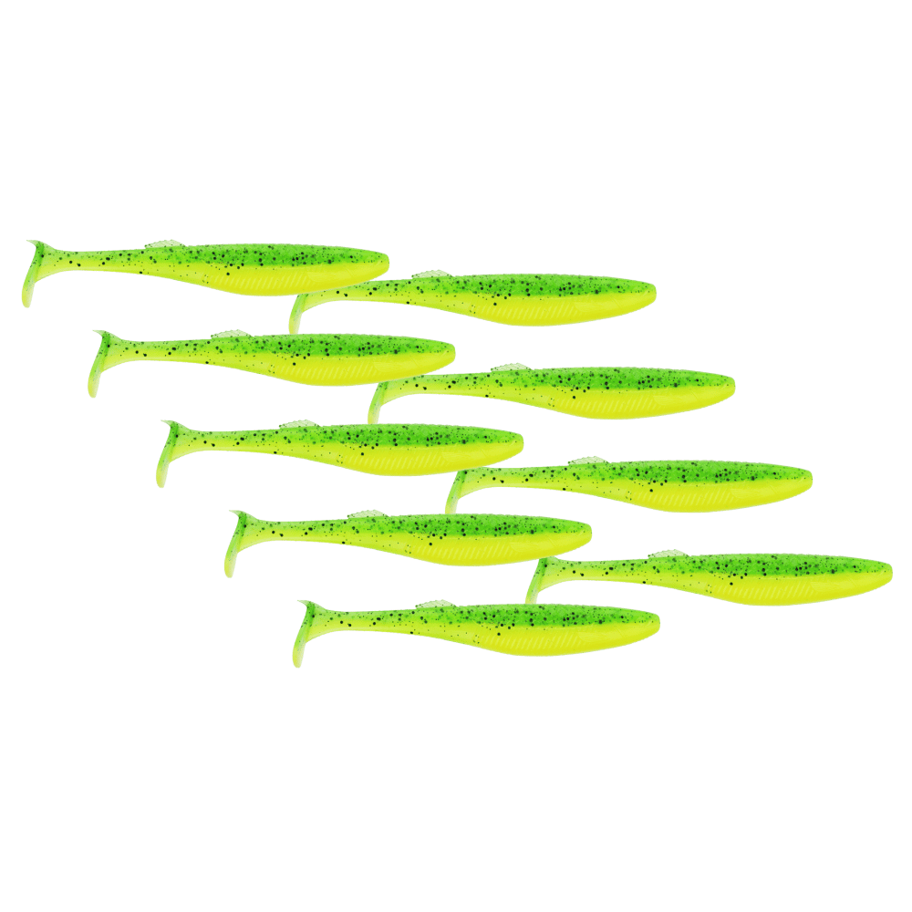 Rapala Crushcity The Kickman 7,5cm 3g Lime Chartreuse 9 Stück Barsch Zander Aquatisch, Wasser