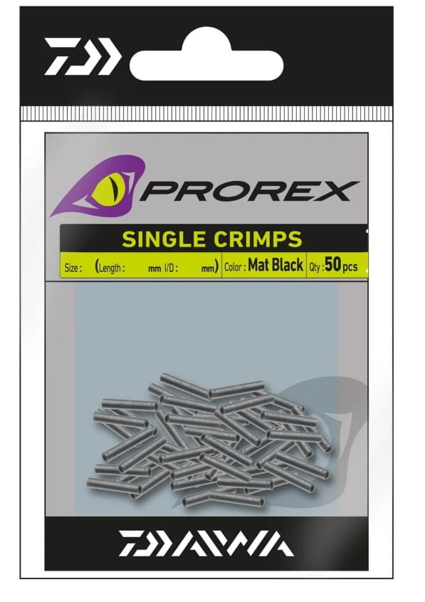 Daiwa Prorex Klemmhülsen Gr. S 0,84mm 50 броя Daiwa Prorex Klemmhülsen Gr. S 0,84mm 50 броя