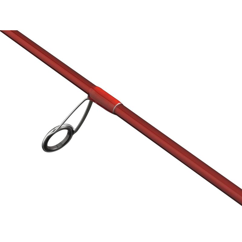 Angelschnur, Rutenring, Rutenauge, Fischerrute, rote Farbe