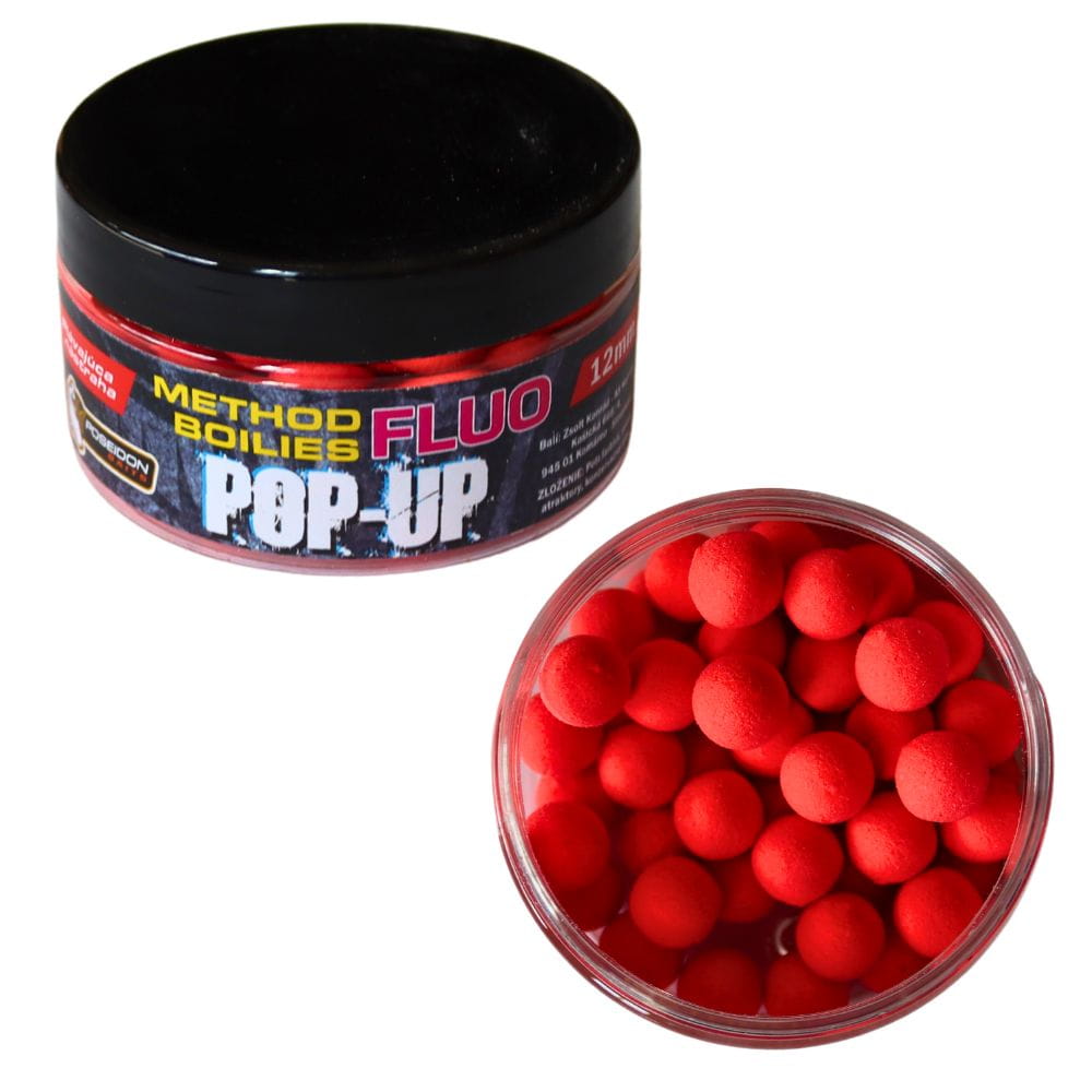 Poseidon Method Mini Pop Up Boilies Erdbeere 12 mm Poseidon Method Mini Pop Up Boilies Erdbeere 12 mm