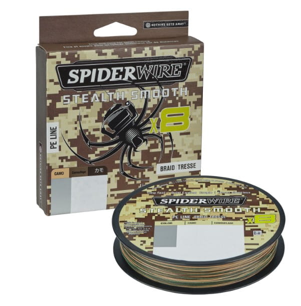 Spiderwire Stealth Smooth x8 PE-Braid 0.33 mm 38.1 kg 150 m Camo Tier, Wirbellose, Spinne