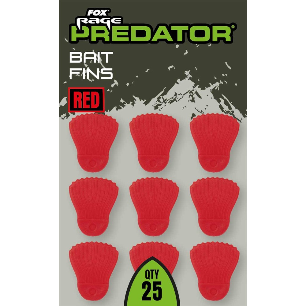 Fox Rage Predator Bait Fins Red 25 bucăți Fox Rage Predator Bait Fins Red 25 bucăți
