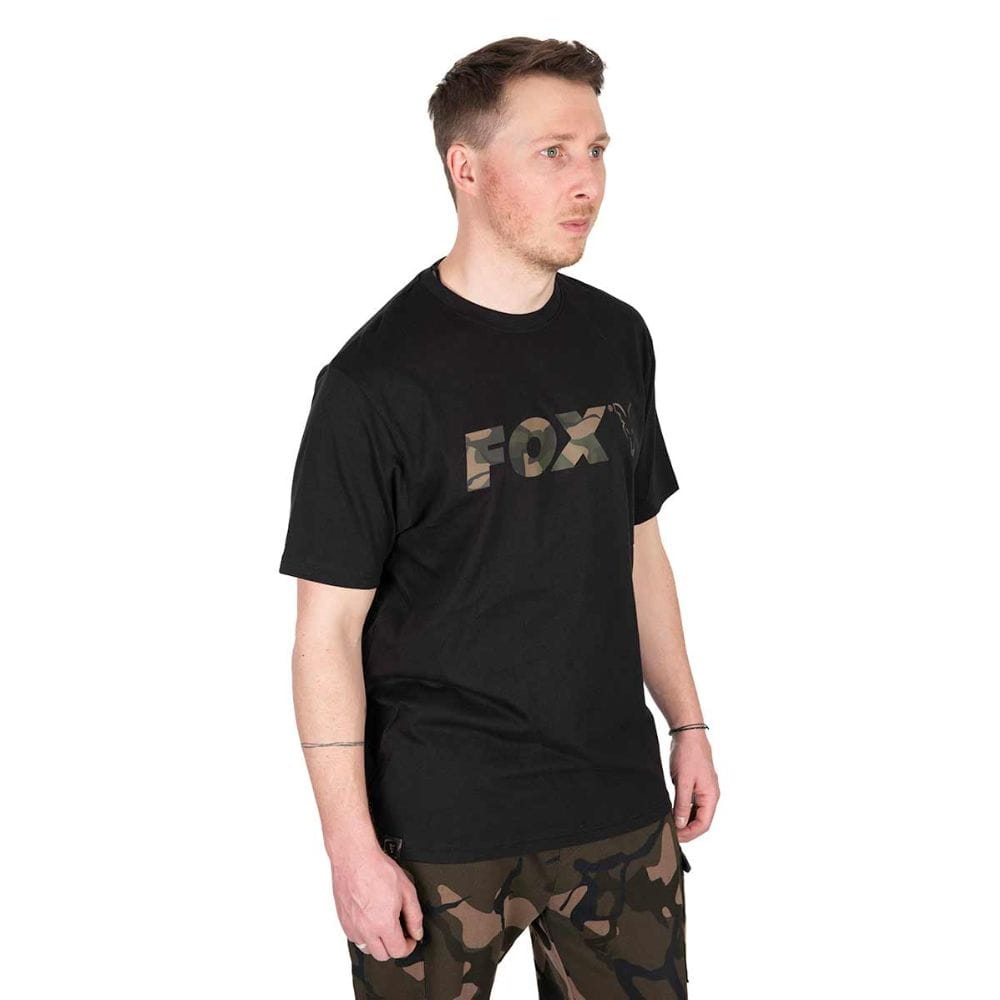 Fox Logo T-Shirt Black/Camo X-Large Fox Logo T-Shirt Black/Camo X-Large